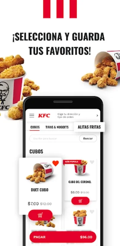 KFC Costa Rica for Android - Order Your Favorite Fried Chicken