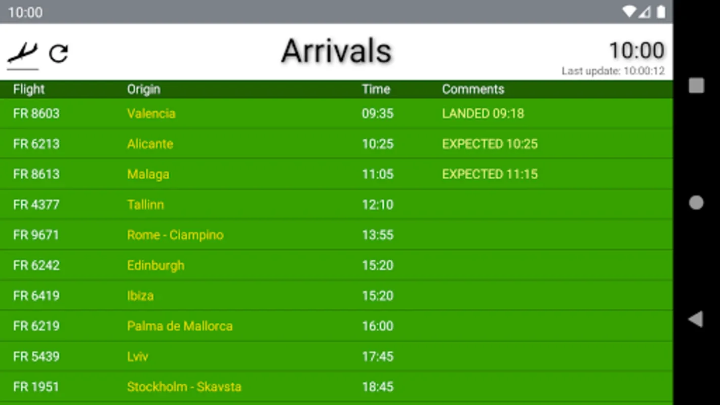 Airport Weeze Flight Info for Android - Real-Time Flight Updates