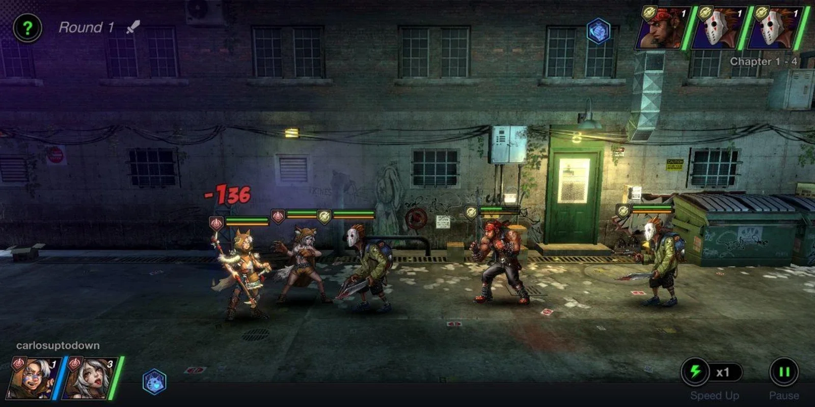 Battle Night for Android - Build Hero Teams for Cyberpunk Fights