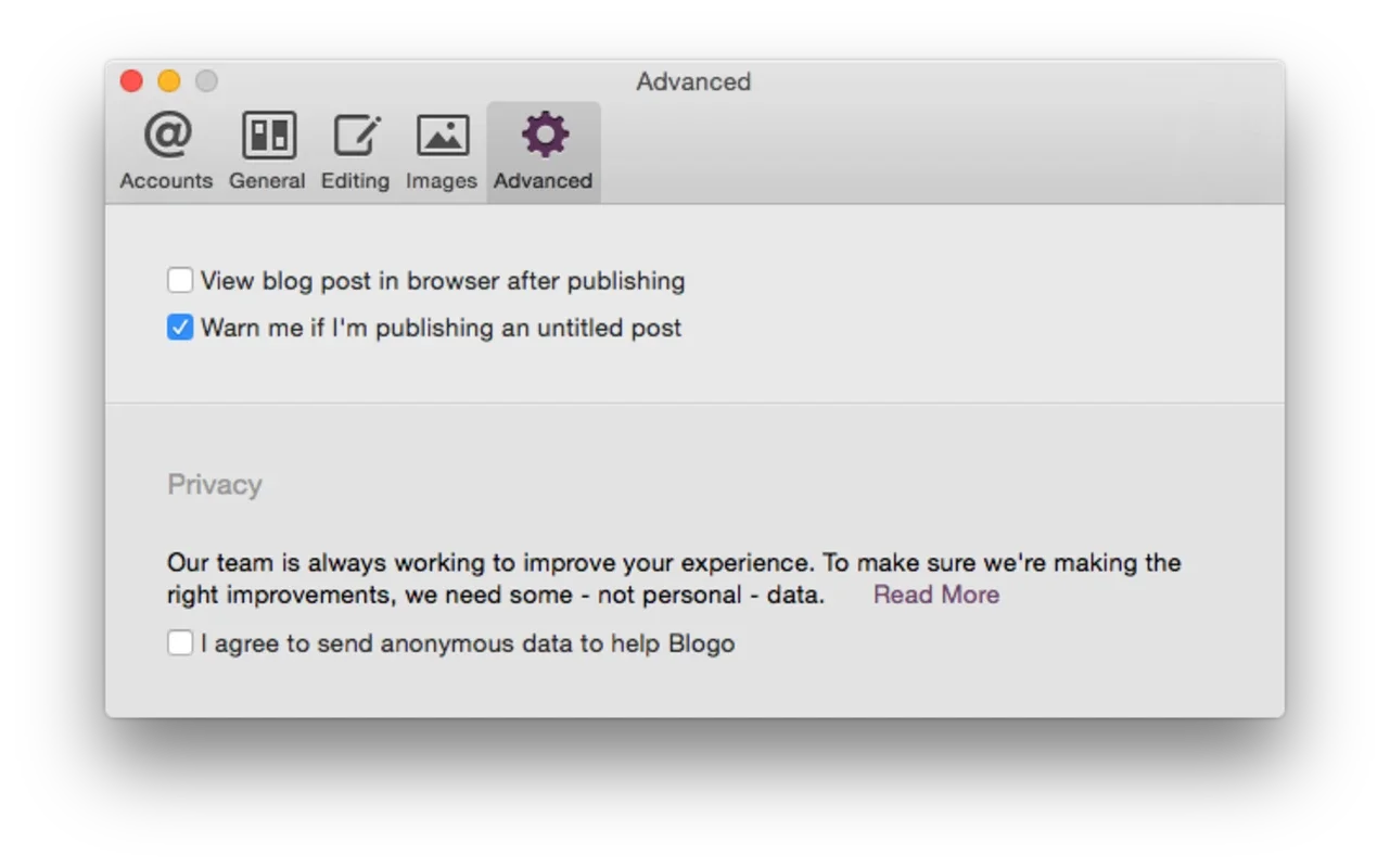 Blogo for Mac - A Free Text Editor for Blogs