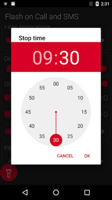 Flash on Call and SMS for Android: Customize Notifications