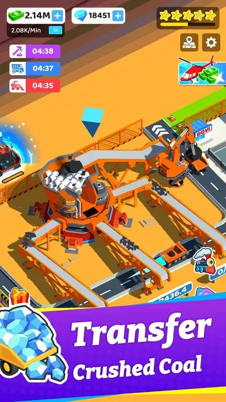 Coal Mining Inc for Android - Build Your Mining Empire