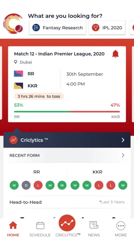 Cricket.com for Android: All - in - One Cricket Information