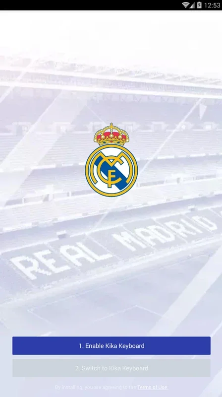 Real Madrid Kika Keyboard for Android - Customize with Team Spirit