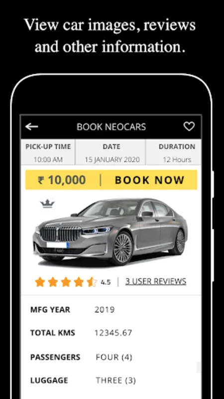 NeoCars - Rent Car With Driver for Android: Safe & Convenient