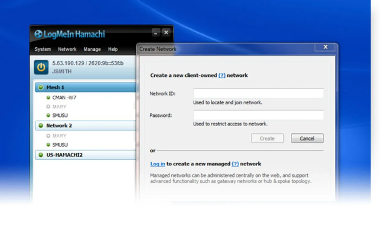 Hamachi for Windows - Secure VPN Solution