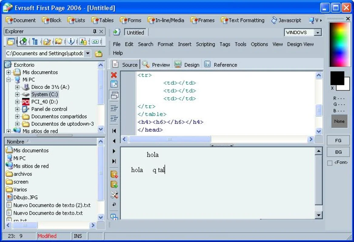 Evrsoft First Page 2006 for Windows - Simplify Web Development