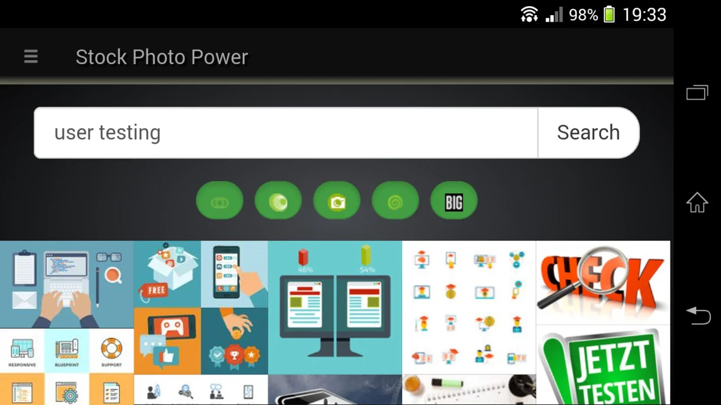 Stock Photo Power Search for Android - Access 50M+ Images