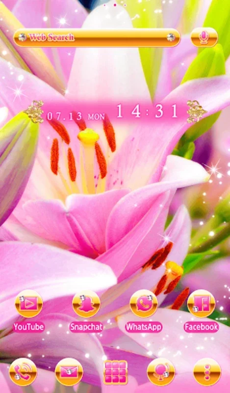 Pink Lilies Theme for Android - Enhance Your Device