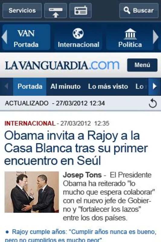 La Vanguardia for Android - Comprehensive News App