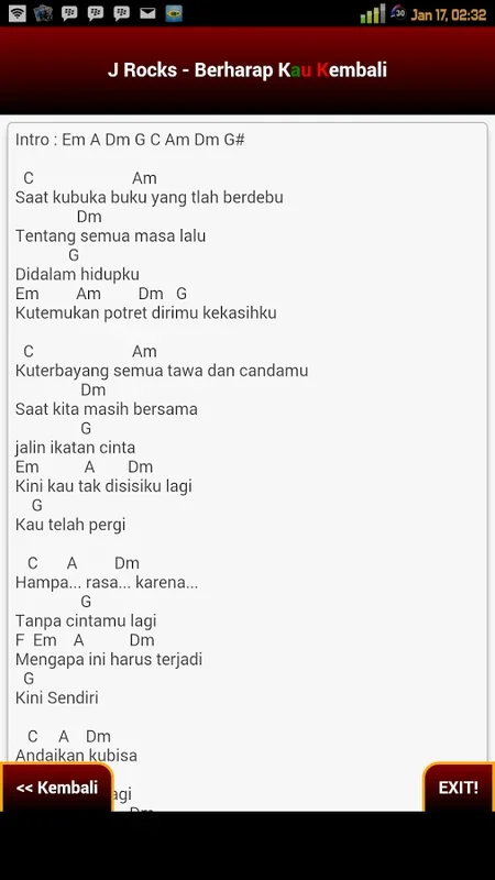 Kunci Gitar Indonesia for Android - Explore Indonesian Guitar Chords