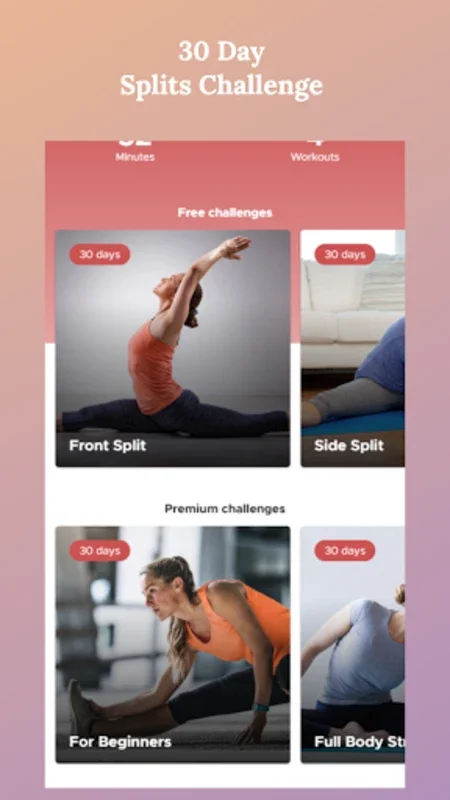 30 Day Splits Challenge for Android: Achieve Flexibility