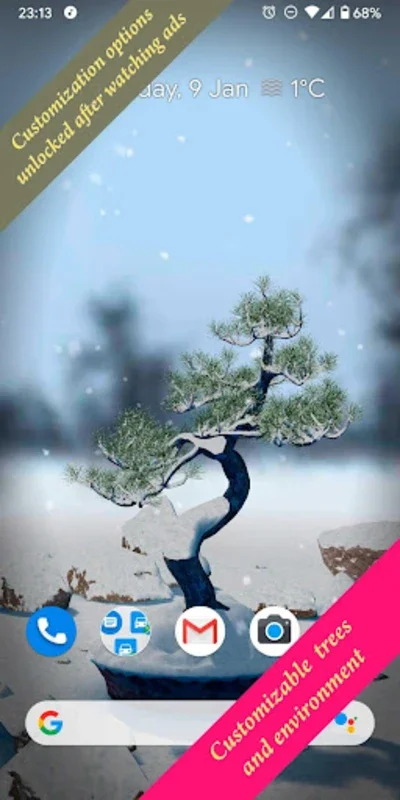 Bonsai 3D Live Wallpaper for Android - Serene Visuals