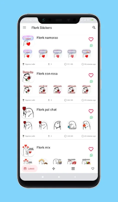 Flork Stickers for Android - Expressive Stickers for WhatsApp