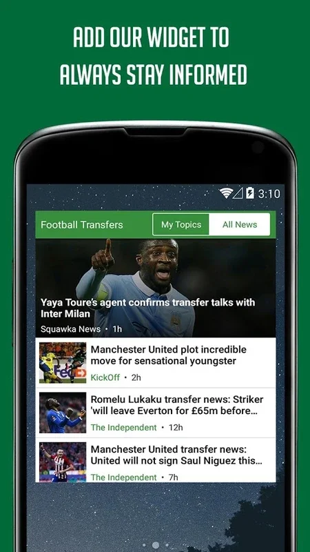 Football Transfers for Android - Stay Ahead in the Football World