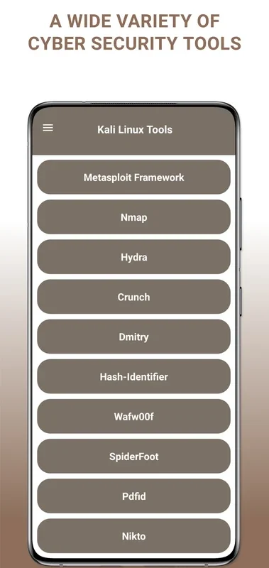 Kali Linux Tools for Android - Cybersecurity and Penetration Testing