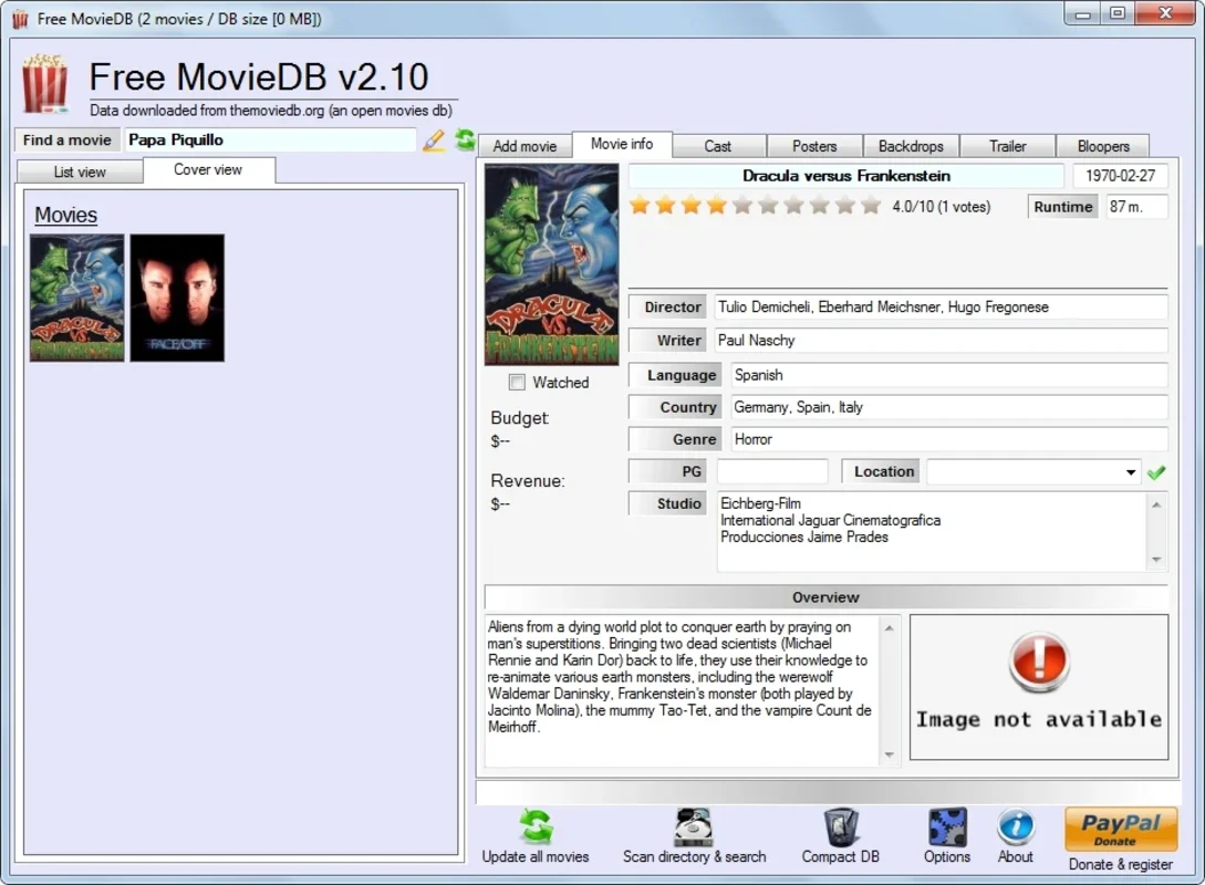 Free MovieDB for Windows: Build Your Personal Movie Database