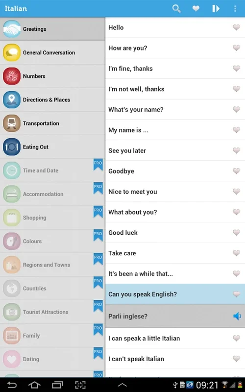 Italian Lite for Android - Master Italian with Ease