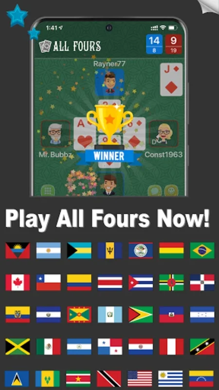 All Fours for Android: Play with Global Multiplayer