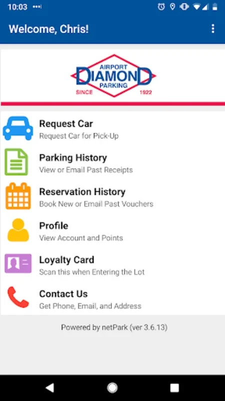 Diamond Airport Parking for Android - Simplify Your Airport Parking