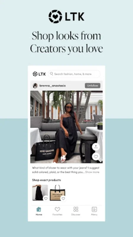 LTK for Android - A Curated Shopping Experience