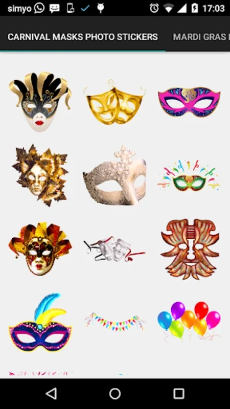 Carnival Masks photo stickers for Android: Add Carnival Flair to Photos