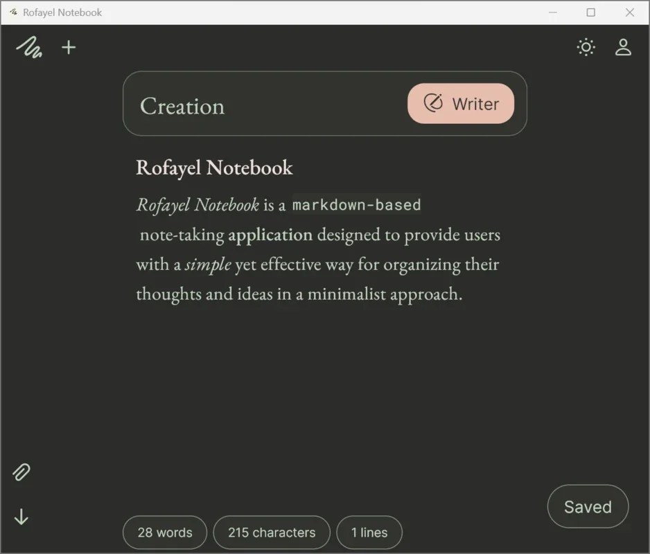 Rofayel Notebook for Windows - Simple Markdown Note - Taking