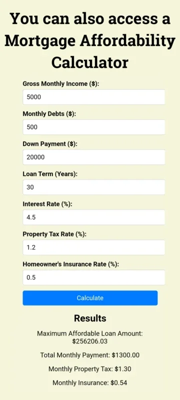 Mortgage Calculator for Android: Simplify Your Mortgage