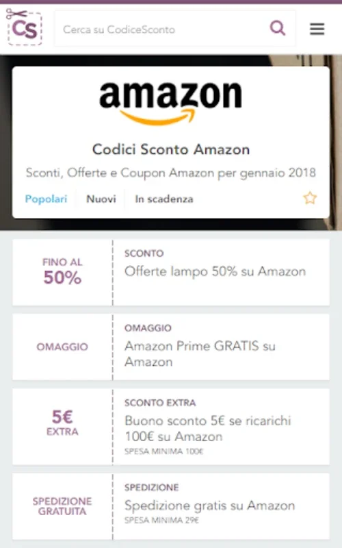 Codicesconto.com for Android: Save with Ease