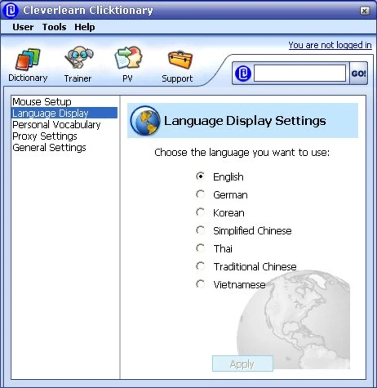 Clicktionary for Windows - Enhance Your Language Skills