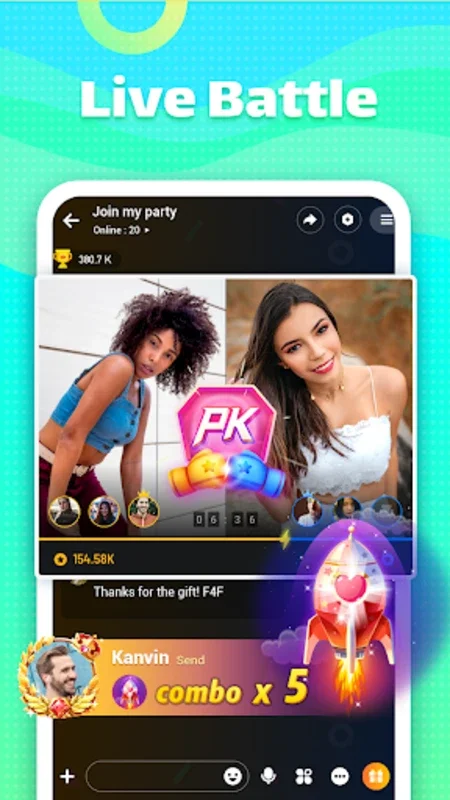 Qwick live for Android - Connect and Entertain