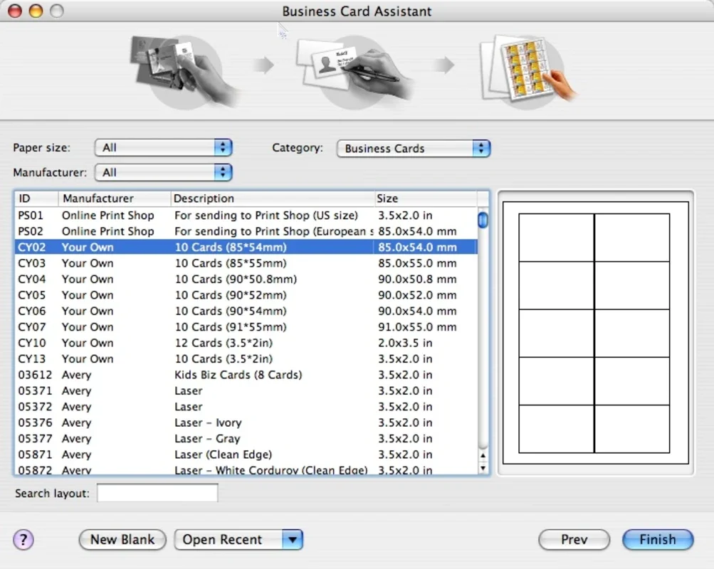 Business Card Composer for Mac - Create Professional Cards