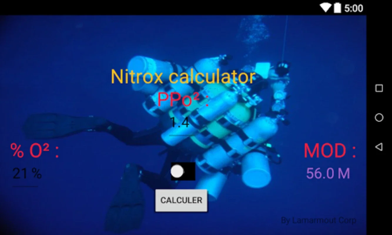 Simple Diving Nitox Calculator for Android: Optimize Dives