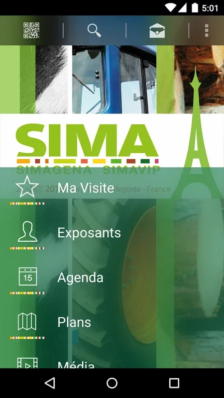 SIMA for Android - Navigate the Paris Agri-Business Show