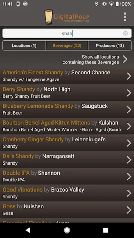 DigitalPour: Pocket Beer Menu for Android - Explore Beer Options