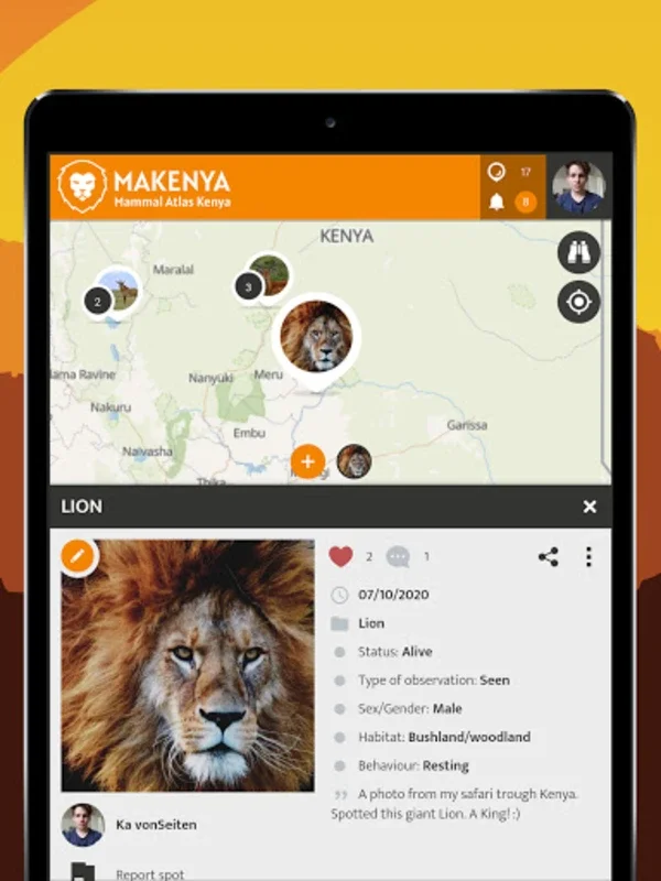 MAKENYA - Mammal Atlas Kenya for Android: Empowering Conservation