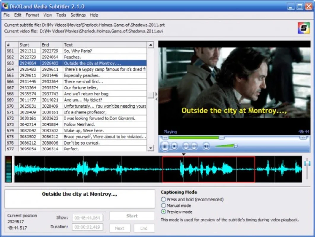 DivXLand Media Subtitler for Windows - Add Subtitles Easily