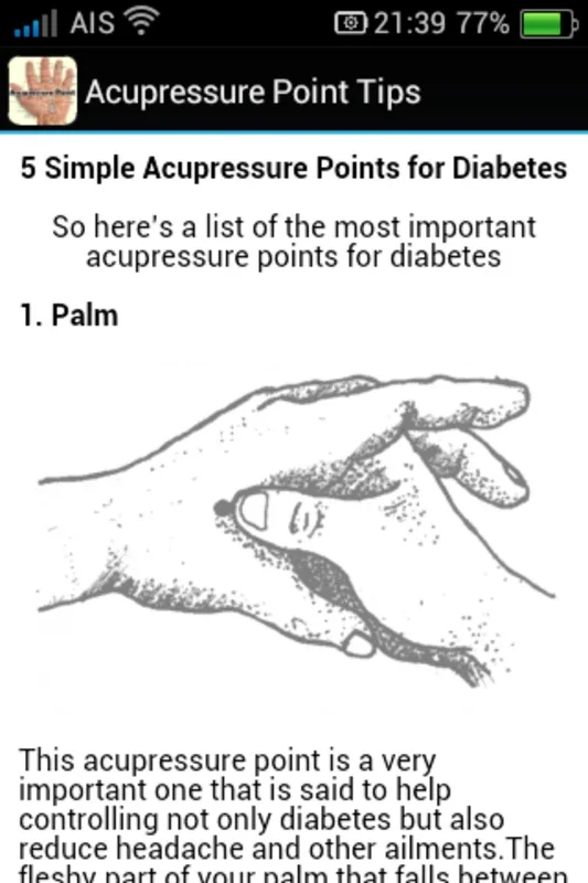 Acupressure Point Tips for Android: Holistic Health App