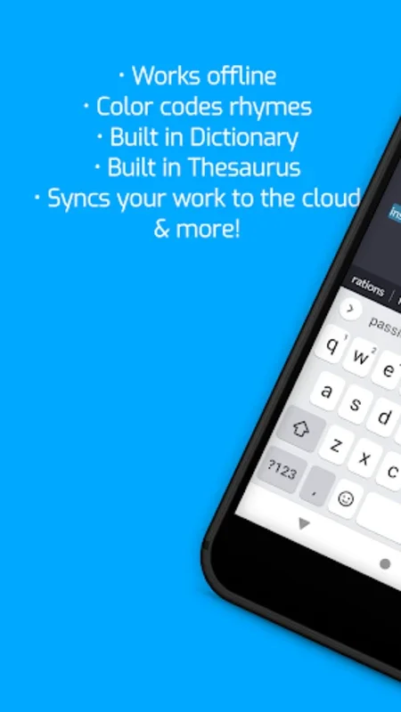 Rhymer for Android - Create and Store Lyrics Anytime