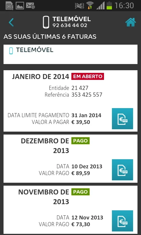 Área Cliente for Android - Streamline MEO Services