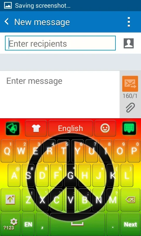 Peace Sign GO Keyboard Theme for Android: Enhance Your Typing