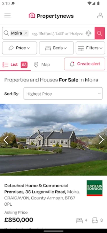 Propertynews for Android - Discover Northern Ireland Homes