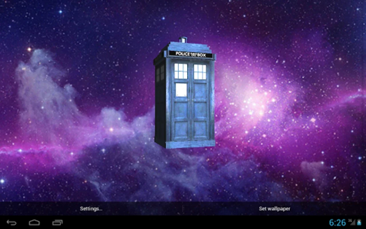 Tardis 3D Live Wallpaper for Android - Protect the TARDIS