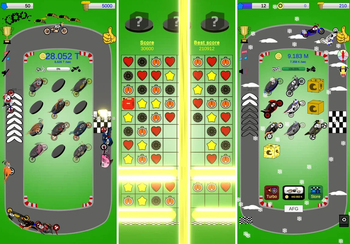 Junta Motos: Mejor Juego de Fusión y Combinación para Android