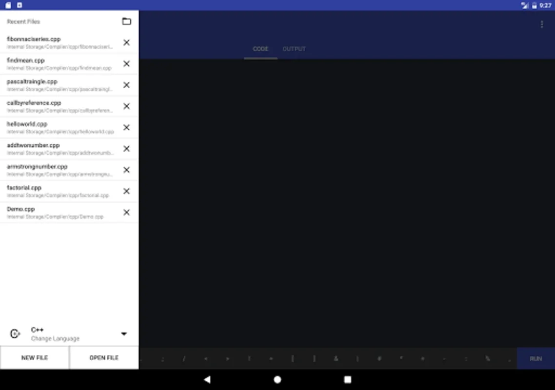 Compiler for Android - The Fastest Mobile IDE