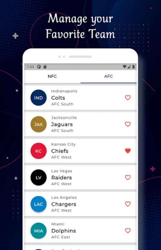 Kansas City - Football Score for Android: Real - Time Scores and Updates