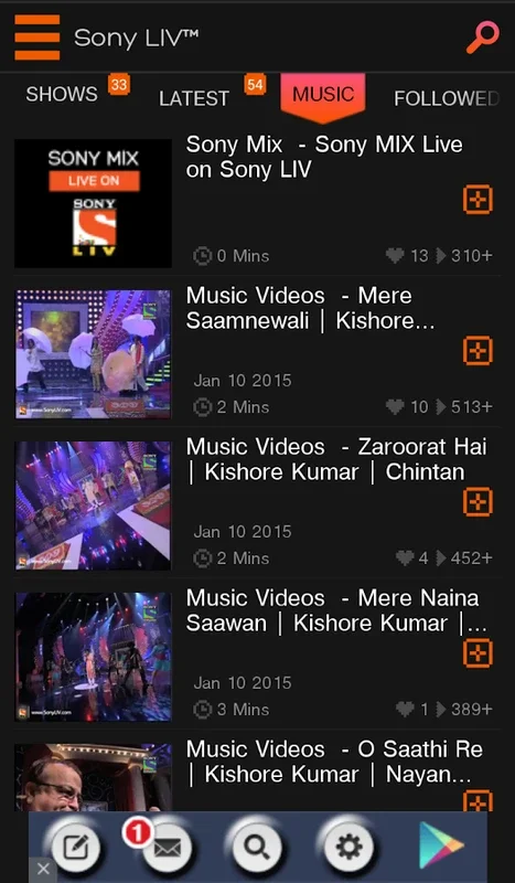 Sony LIV for Android - Stream Indian Video Content