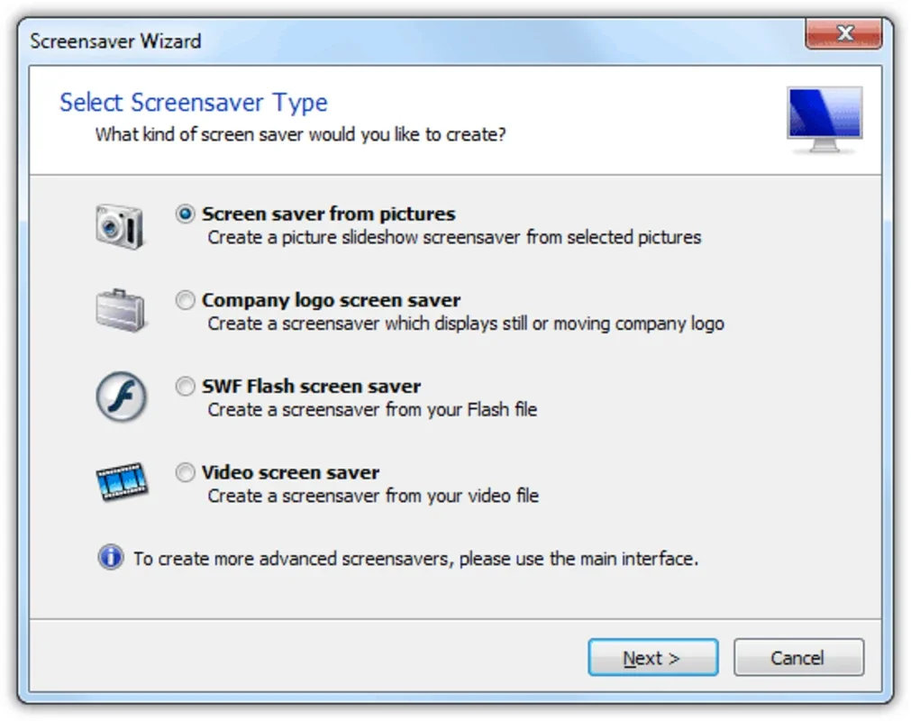 Screensaver Factory Pro for Windows - Customize Your Screensaver