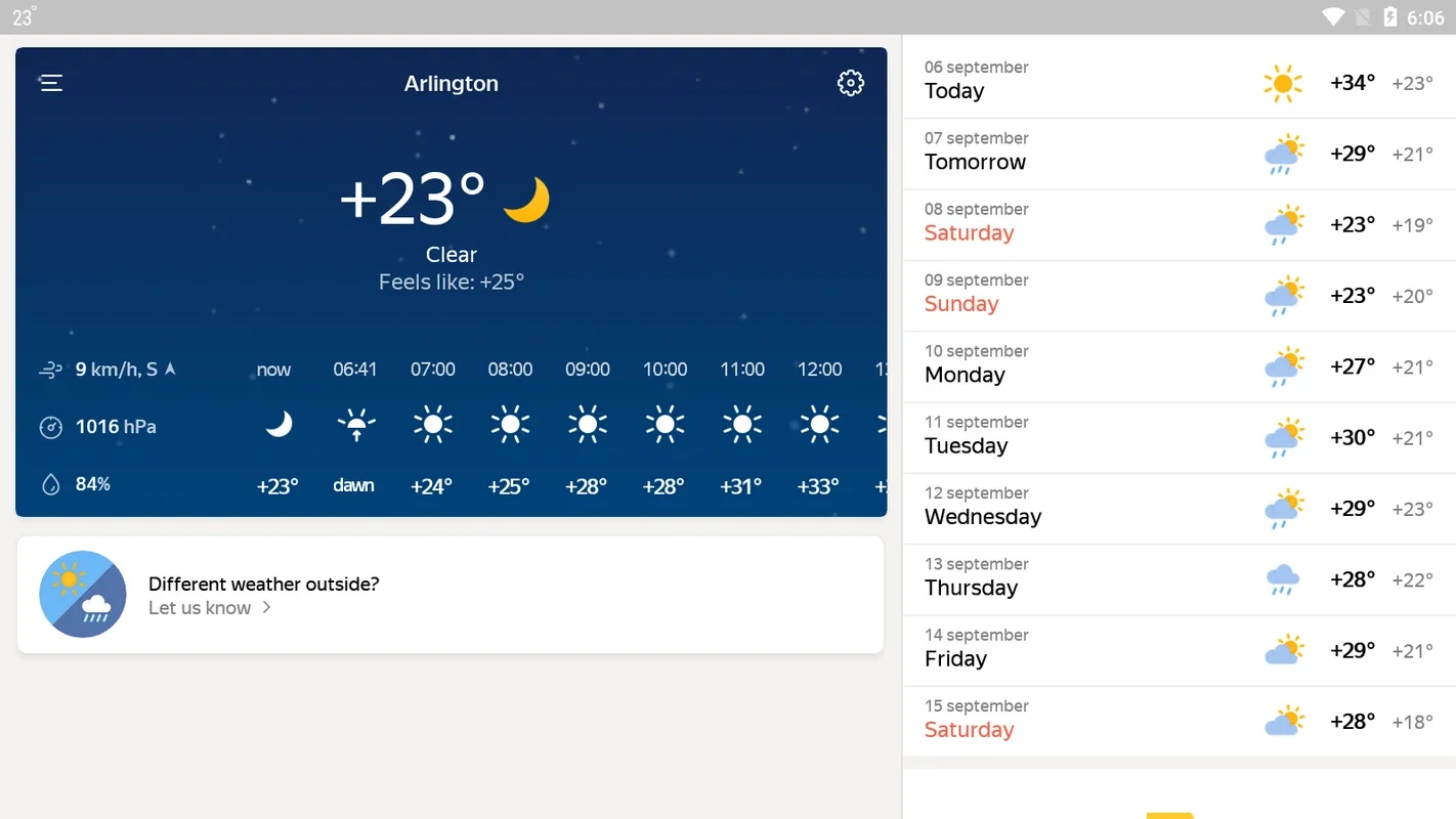 Yandex.Weather for Android - Get Accurate Weather Forecasts