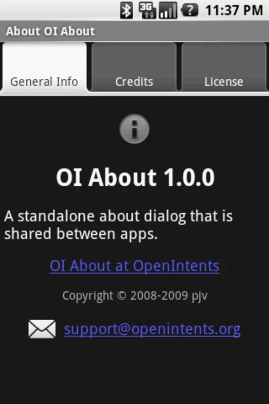 OI About for Android: Detailed Info App